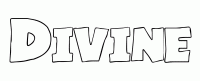 Dessin a colorier du prenom Divine