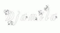 Dessin a colorier du prenom Djamila