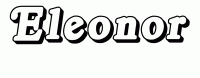 Dessin a colorier du prenom Eleonor