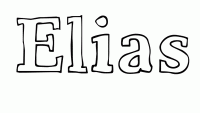 Dessin a colorier du prenom Elias