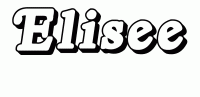 Dessin a colorier du prenom Elisee