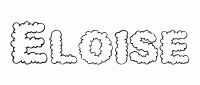 Dessin a colorier du prenom Eloise