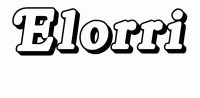 Dessin a colorier du prenom Elorri
