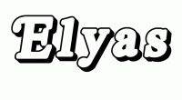 Dessin a colorier du prenom Elyas