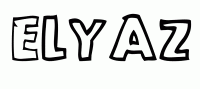Dessin a colorier du prenom Elyaz