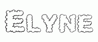 Dessin a colorier du prenom Elyne
