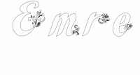 Dessin a colorier du prenom Emre