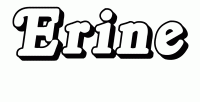 Dessin a colorier du prenom Erine