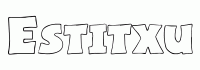 Dessin a colorier du prenom Estitxu