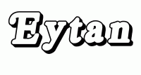 Dessin a colorier du prenom Eytan
