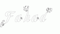 Dessin a colorier du prenom Fahad