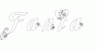 Dessin a colorier du prenom Fanta