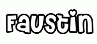 Dessin a colorier du prenom Faustin