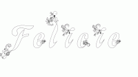 Dessin a colorier du prenom Felicie