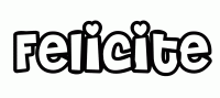 Dessin a colorier du prenom Felicite