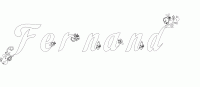 Dessin a colorier du prenom Fernand