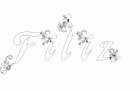 Dessin a colorier du prenom Filiz