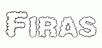 Dessin a colorier du prenom Firas