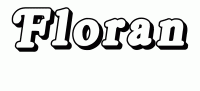 Dessin a colorier du prenom Floran