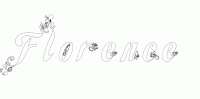 Dessin a colorier du prenom Florence