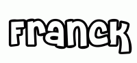 Dessin a colorier du prenom Franck