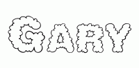 Dessin a colorier du prenom Gary