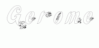 Dessin a colorier du prenom Gerome