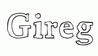 Dessin a colorier du prenom Gireg