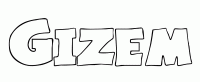 Dessin a colorier du prenom Gizem