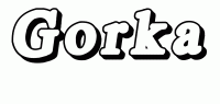 Dessin a colorier du prenom Gorka