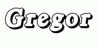 Dessin a colorier du prenom Gregor