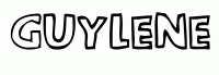 Dessin a colorier du prenom Guylene