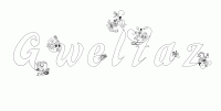 Dessin a colorier du prenom Gweltaz
