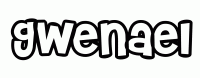 Dessin a colorier du prenom Gwenael