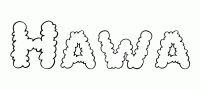 Dessin a colorier du prenom Hawa