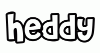 Dessin a colorier du prenom Heddy