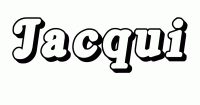 Dessin a colorier du prenom Jacqui