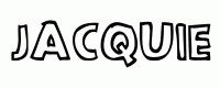 Dessin a colorier du prenom Jacquie