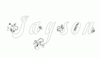 Dessin a colorier du prenom Jayson