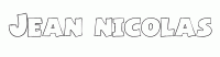 Dessin a colorier du prenom Jean-nicolas