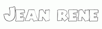 Dessin a colorier du prenom Jean-rene
