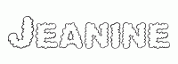 Dessin a colorier du prenom Jeanine