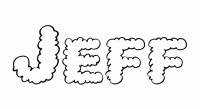 Dessin a colorier du prenom Jeff