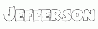 Dessin a colorier du prenom Jefferson