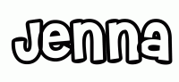 Dessin a colorier du prenom Jenna