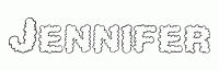 Dessin a colorier du prenom Jennifer