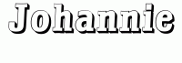 Dessin a colorier du prenom Johannie