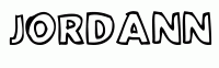 Dessin a colorier du prenom Jordann