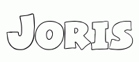 Dessin a colorier du prenom Joris