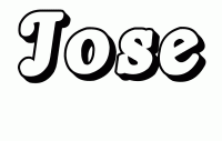 Dessin a colorier du prenom Jose